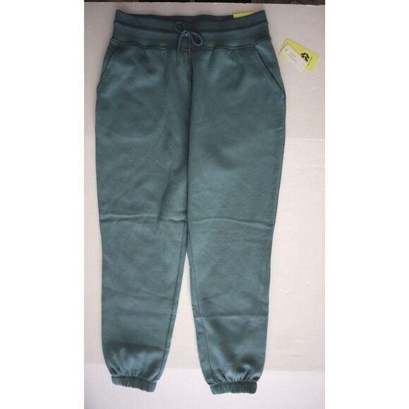 All In Motion 214-16-0819 Women's Sz Small Jade Green Fleece Jogger Pants - Picture 1 of 9